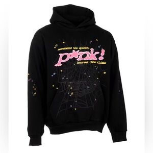 Sp5der P*NK  Hoodie Black Small NWT IN PACKAGE